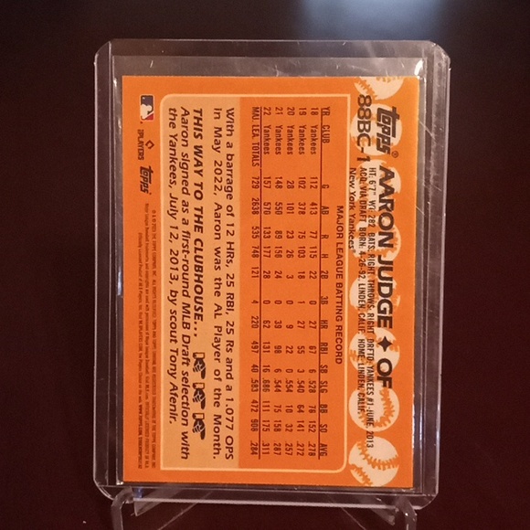 Aaron judge baseball card - Picture 2 of 2